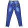 Jeans for girls, height 128 cm, blue color