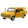 Metal machine "ZAZ -968A", retro - model "Zaporozhets", doors, trunk, inertia, 12 cm yellow are opened