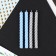 Candles for the cake, blue/silver, 16 pcs., 6.5 x 0.5 cm.