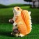 Garden figure "Squirrel standing with cones" 25x20x14cm