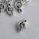 Busina for creativity Metal "Violin key" silver 7034 1.8x1.1 cm