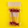 Butterfly skewers, set 6 pcs, color mix