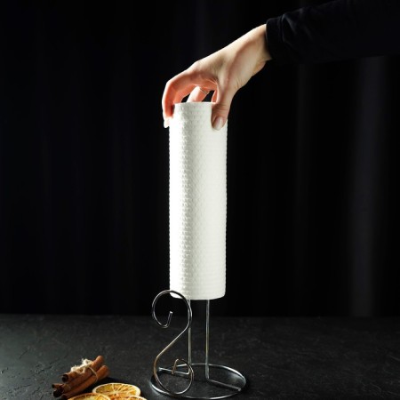 Standing for paper towels of the share, 13.4 × 13.4 × 28 cm, color chromium-3