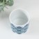Bank for suppositories Ceramics "Blue Flowers" 200 ml 7.3x7.3x7.3 cm