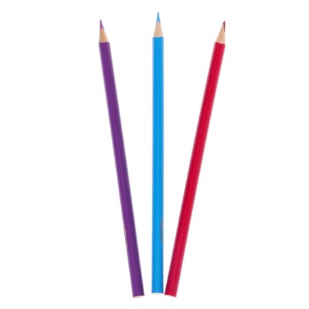 Pencils 24 colors "Princess", wooden building, triangular-4