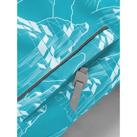 Ski costume for a girl, height 92 cm, turquoise color-9