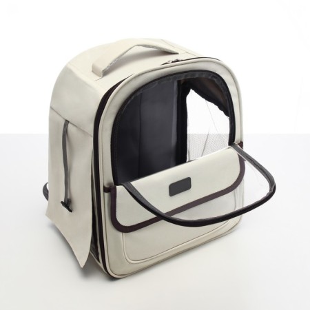 A backpack-carrier for cats and dogs, 30 x 40 x 25 cm, white-7