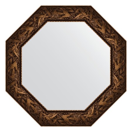 Mirror in the baguette frame, Byzantium bronze 99 mm, 73x73 cm