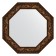 Mirror in the baguette frame, Byzantium bronze 99 mm, 73x73 cm