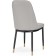 Metal frame stool Flor metal/eco -leather, black/gray 43x50x83 cm