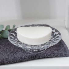 Glass soap dish 