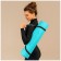 Fitness and yoga mat, 183x61x0.6 cm, gray/blue color