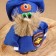 The amulet "Brown Nafanya", a policeman, 15 cm, mix