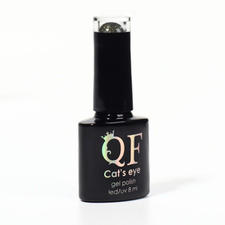 Gel nail polish, “cat`s eye”, 3 phase, 8ml, LED/UV, chameleon/green color (09)-6