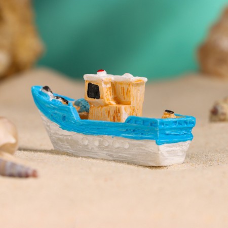 Souvenir ship "Fisherman" 7cm, mix-2