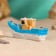 Souvenir ship "Fisherman" 7cm, mix