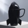 Ceramic mug "man", 300 ml, black color