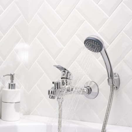 Bath mixer "RMS" SL85-009E, 35 mm cartridge, shower, zinc, chromium-3