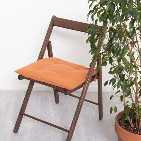 Sitting for chair Ethel Kitchen 42x42 cm, orange color, 100% cotton, sarzha 220 g/m2-3