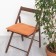 Sitting for chair Ethel Kitchen 42x42 cm, orange color, 100% cotton, sarzha 220 g/m2