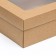 The box is folding, the lid is, with a window, craft, 24 x 17 x 8 cm