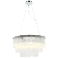 Люстра подвесная Imposio 9xE14 40Вт, размер 60x60x45-150 см, цвет хром