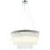 Suspended chandelier Imposio 9XE14 40W, size 60x60x45-150 cm, chromium color