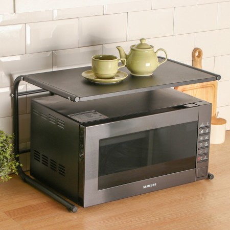 Atheld for a microwave oven, 56 × 38 × 35.5 cm, black color