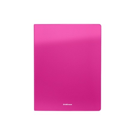 Folder with 40 A4 inserts, 500 μm, Erichkrause Glance Vivid, embossed, heat welding, mix-4