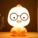 Table lamp "Duckling with glasses" E14 3W yellow15x14x21 cm Risalux