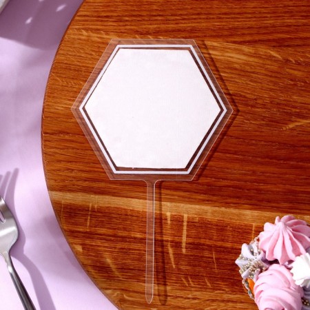 Set for decoration: Topper "Happy Birthday" 1 pc, a ring for napkins 1 pc, mix-3