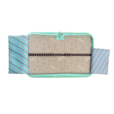 Penal 1 section 140 x 210 x 40 mm, folding pocket and cosmetic bag, fabric, calligrata conte "rollers"-4