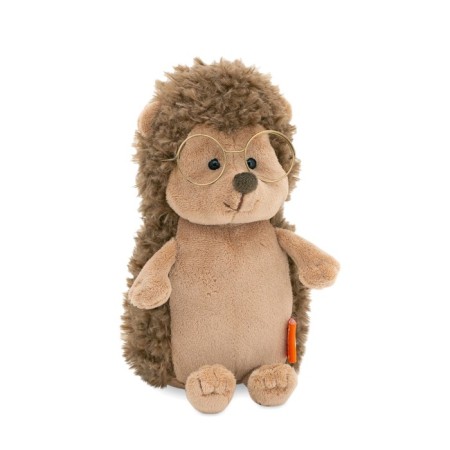 Soft toy "Hedgehog Kolunchik" with glasses, 20 cm