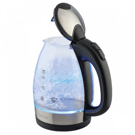 Electric kettle Scarlett SC-EK27G91, glass, 1.7 l, 2200 watts, black-silver-1