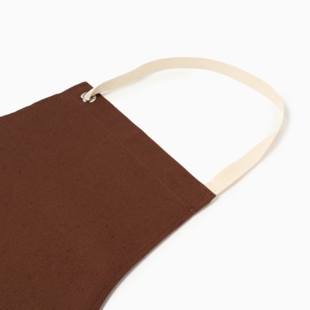 Apron Ethel Freedom 60x70 cm, dark brown color, 45% luna, cotton 55% 395 g/m2-1