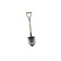 Baying shovel, acute, l = 80 cm, wooden stalk, with a pen, "bison"