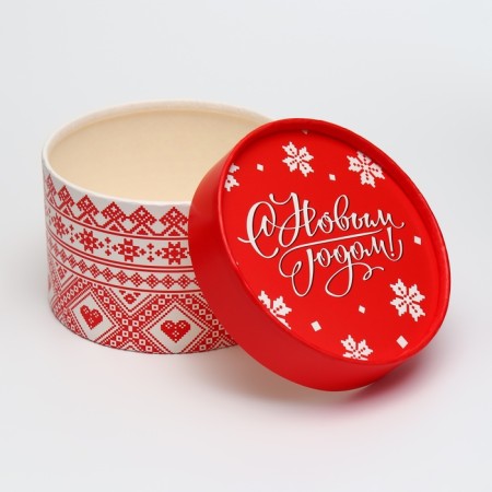 Set of boxes 2B1 round "Fairytale New Year" 14*14*9.5cm/12.5*12.5*8.5cm-3