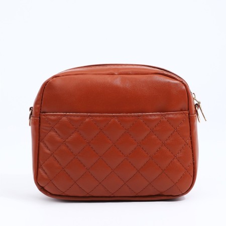Bag Cross-Bodi with a zipper, the color is red-2