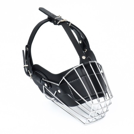 Mercorizer Metal No. 1 with a tripartite strap, pressed skin, black-1