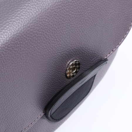 Richet bag on a magnet, outer pocket, long belt, gray color-6