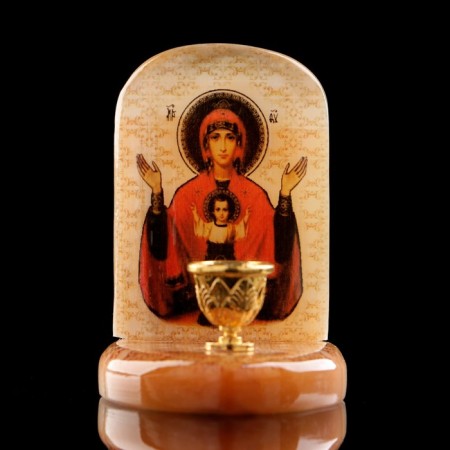 The icon "Inexhaustible bowl", with a candlestick, selenite-1