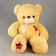Soft toy "Bear", with stars, 80 cm, beige color