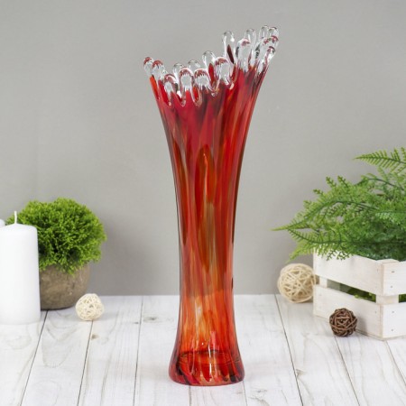 Vase "Coral" 38 cm, Red-Marganz.-1