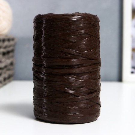 Yarn "for knitting moons" 100% polypropylene 400m/100 ± 10 g in the shape of a cylinder (they say chocolate)-3