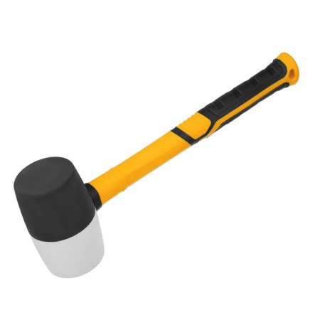 Rubber Kiyanka Denzel 11103, black and white, fiberglass handle with TPR coating, 680 g