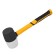 Rubber Kiyanka Denzel 11103, black and white, fiberglass handle with TPR coating, 680 g