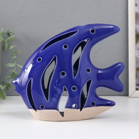 Ceramics Ceramics "Fish Scalaria" Sand-blue 18.3x7.3x16 cm-2