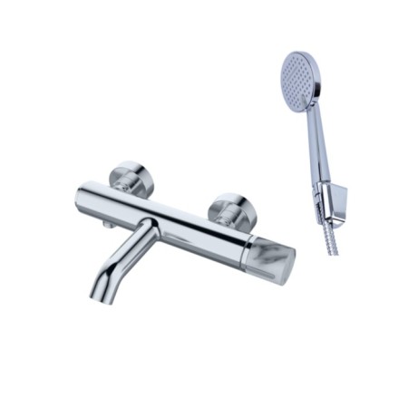 Bronze de Luxe Focus 24603cm bath mixer, shower set, pour 167 mm, brass