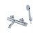 Bronze de Luxe Focus 24603cm bath mixer, shower set, pour 167 mm, brass