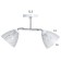 Avtal chandelier 2he27 40W Belo-chromium 45x26x27 cm Bayerlux